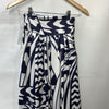 KOH KOH Womens Print Long Flowy Modest High Waist Maxi Skirt Navy Size Small