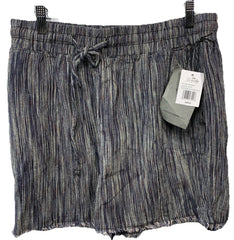 Royalty For Me Shorts Womens Medium Multi Striped Linen Pockets Drawstring Sz M