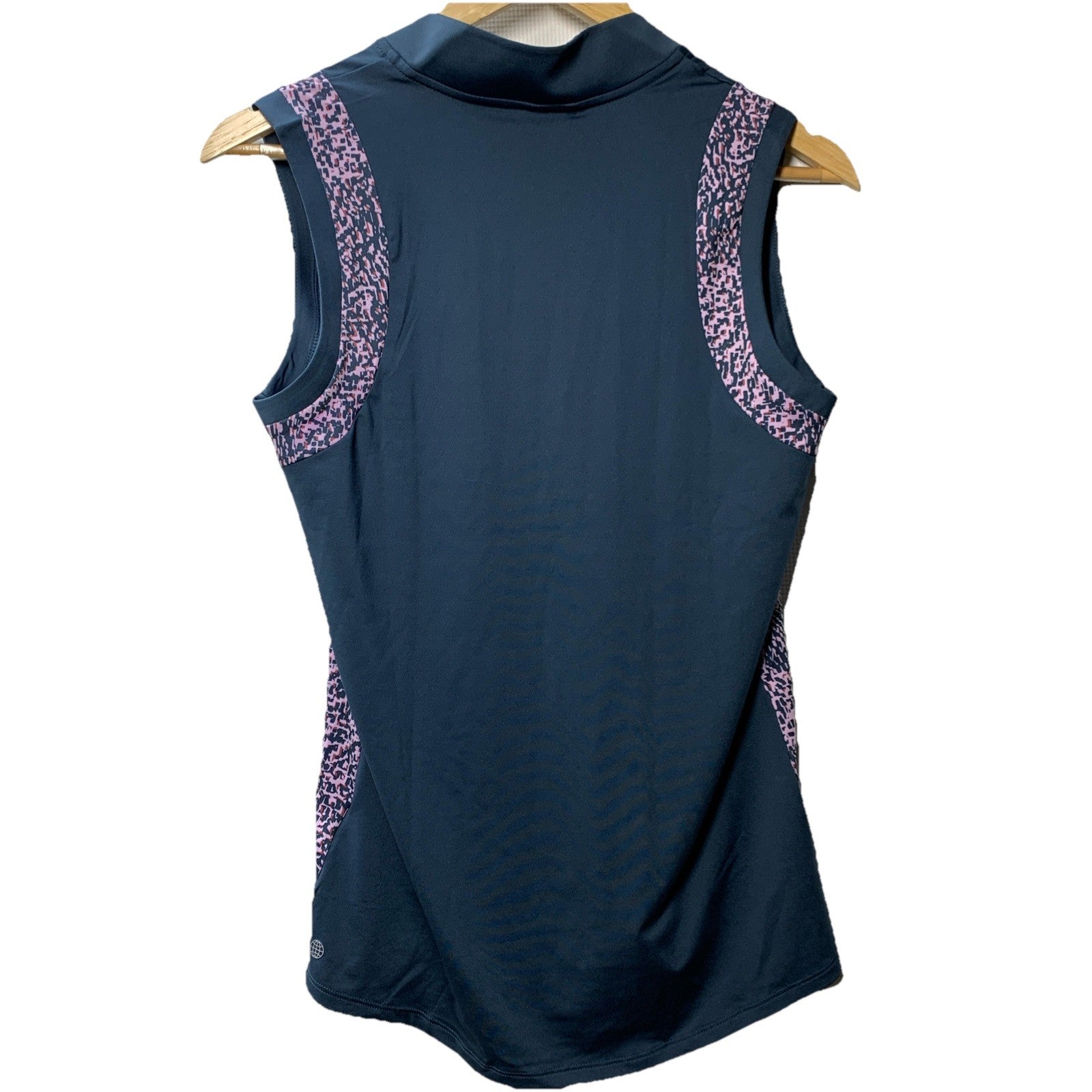adidas Ultimate365 Women's Polo Shirt Blue/Purple Size Medium Sleeveless Zlip