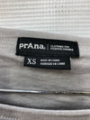 prAna Women's Foundation Peek a Boo Top size XSmall Heather Grey 1969761 Size XS