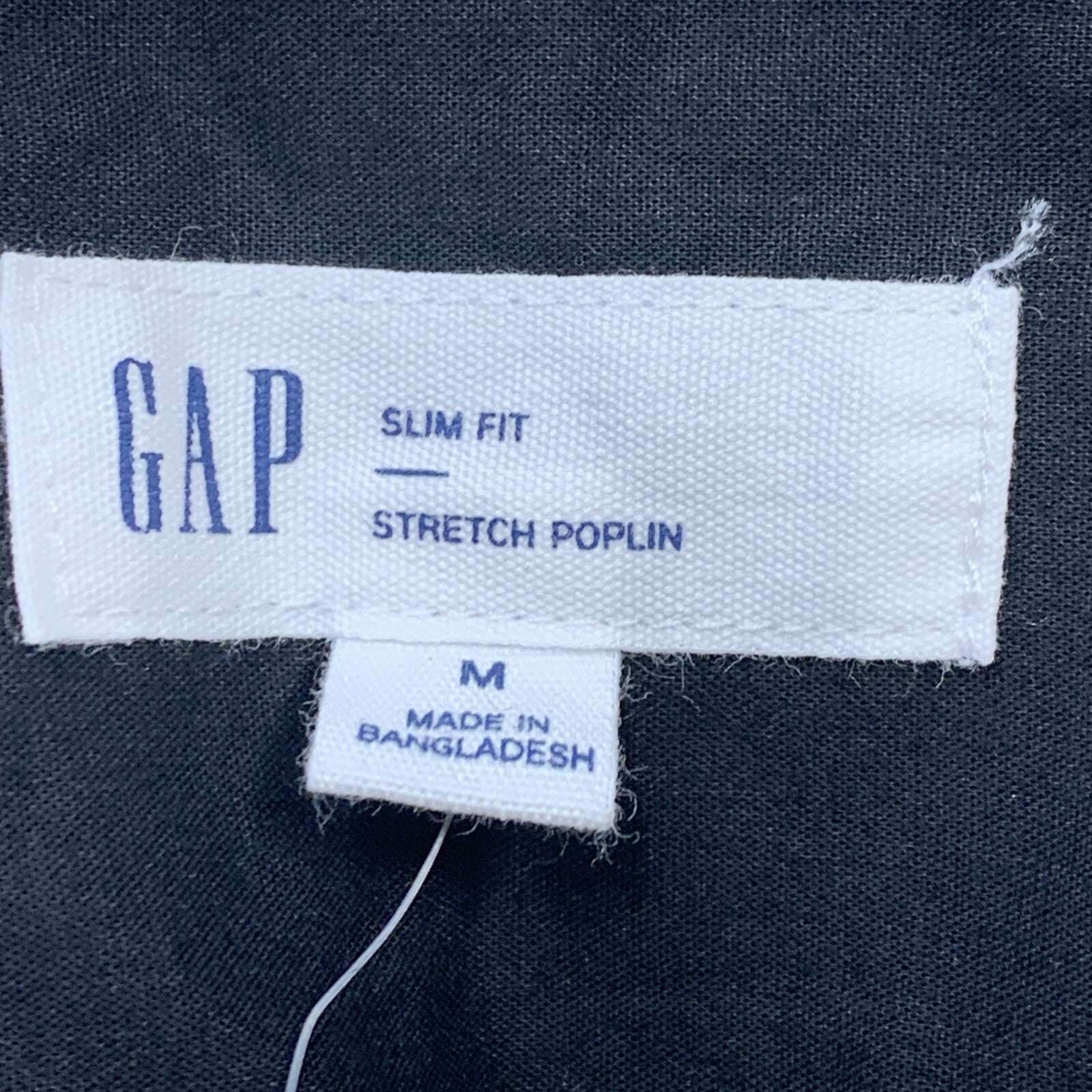 GAP Men Slim Fit Stretch Poplin Long Sleeve Button Down Shirt Size M Button-down
