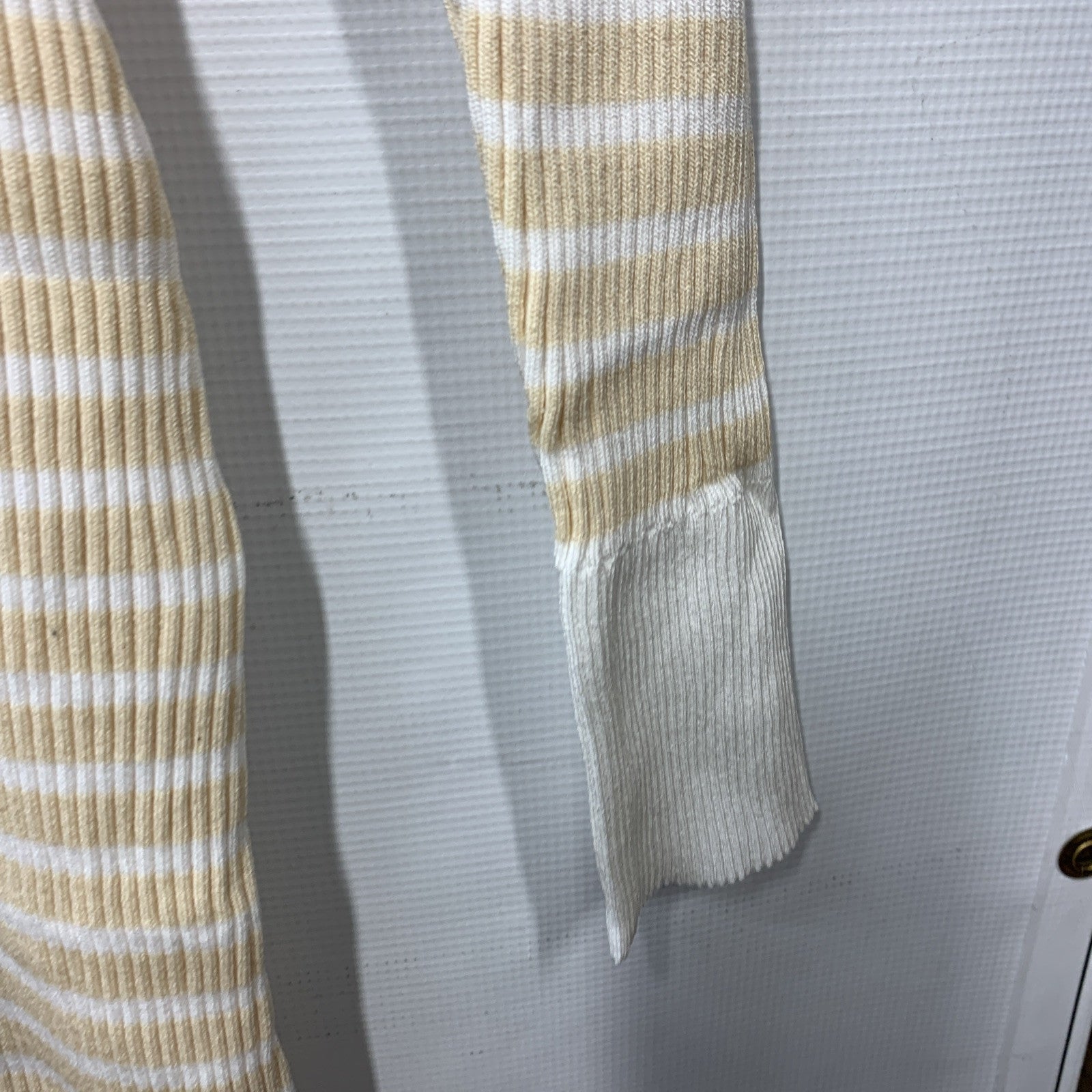 GRACE KARIN Women's Long Sleeve Sweater Dress Casual V-Neck Knit Size XL Ivory