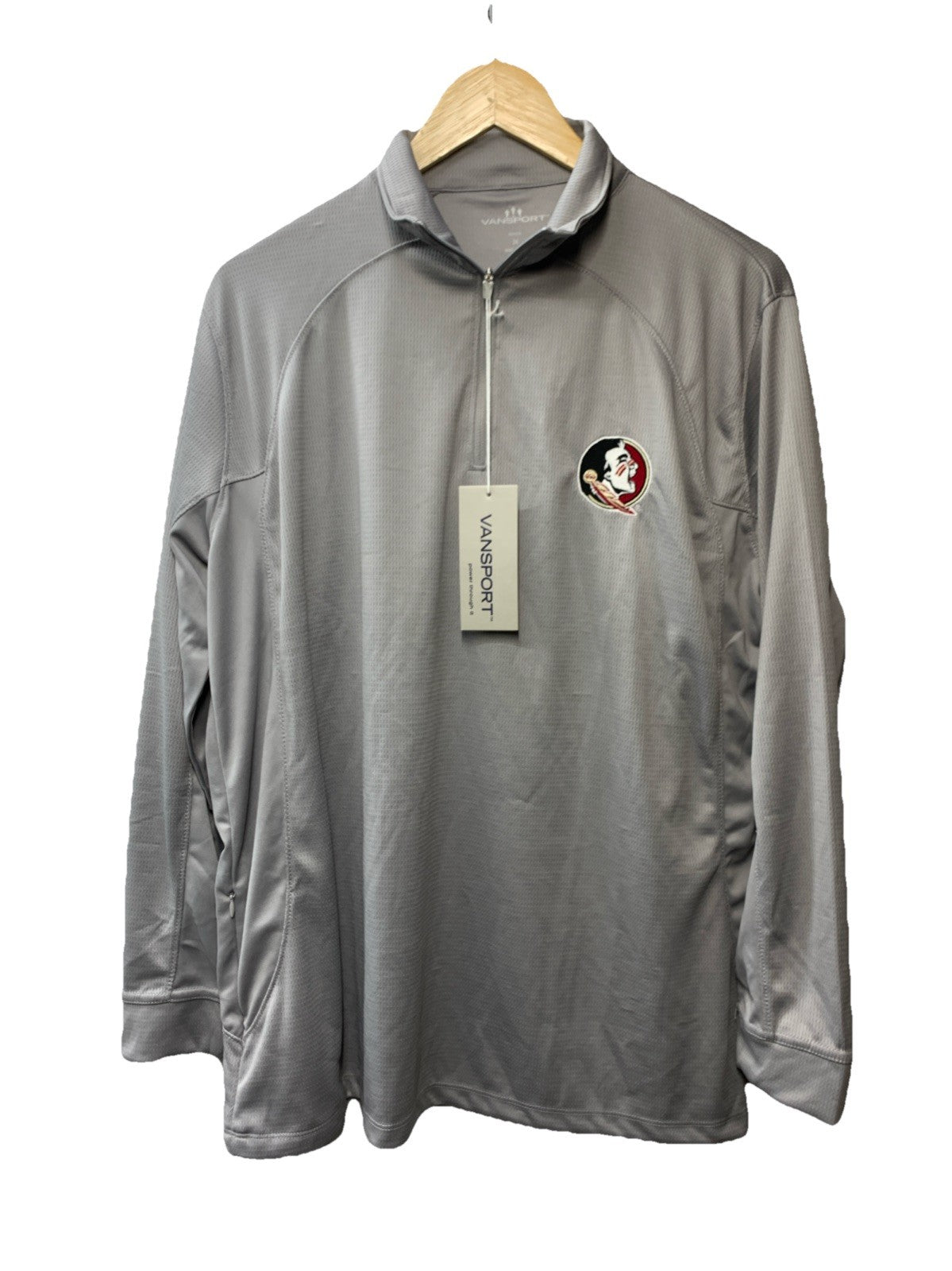 Womens Standard Collegiate Micro Mesh Performance 1/4 Zip Pullover Size 2XL 3406