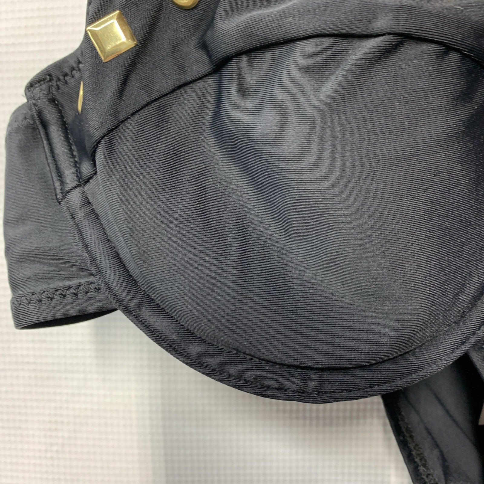 Nasty Gal Ring Studded Underwire Beach Three- piece Bikini Set Black Size 6