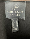 Adrianna Papell Tuxedo V-Neck Stretch Tuxedo Long Sleeve Maxi Dress Black Sz 18