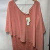 J Kara Caplet Short Cocktail Party Beaded Dress Women’s Size 14W Pull-On Coral