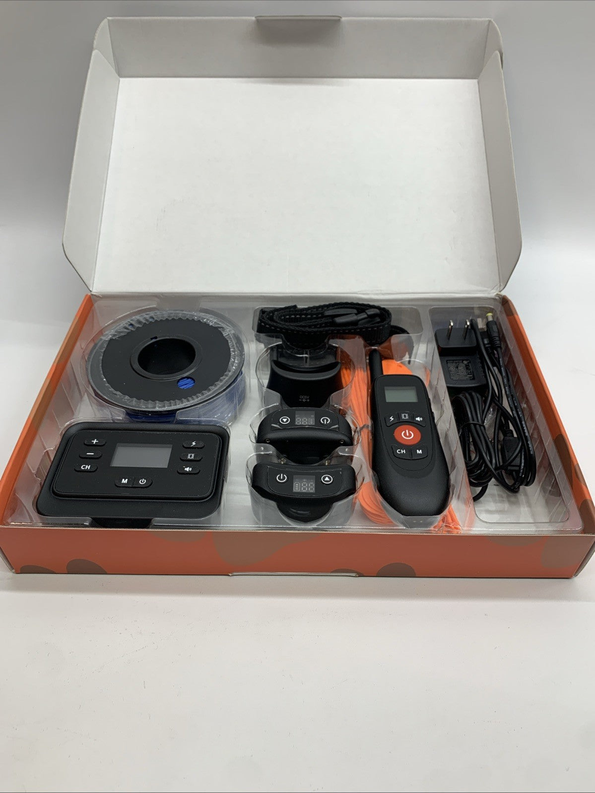 Remote Dog Training Collar & In-ground Electronic Containment Fence System Combo