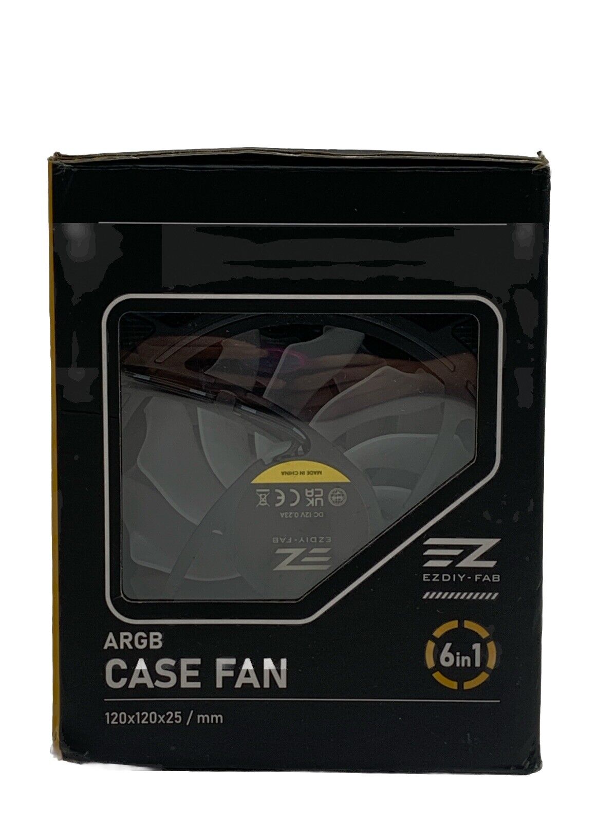 EZDIY-FAB Moonlight 120mm RGB PWM for Desktop Case Fan-6 Fans 120x120x25/mm