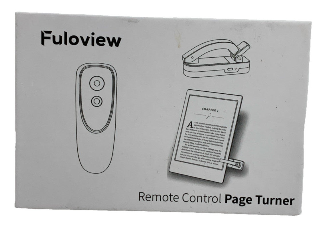 Fuloview Remote Control Page Turner for Kindle Paperwhite Kobo eReaders Black
