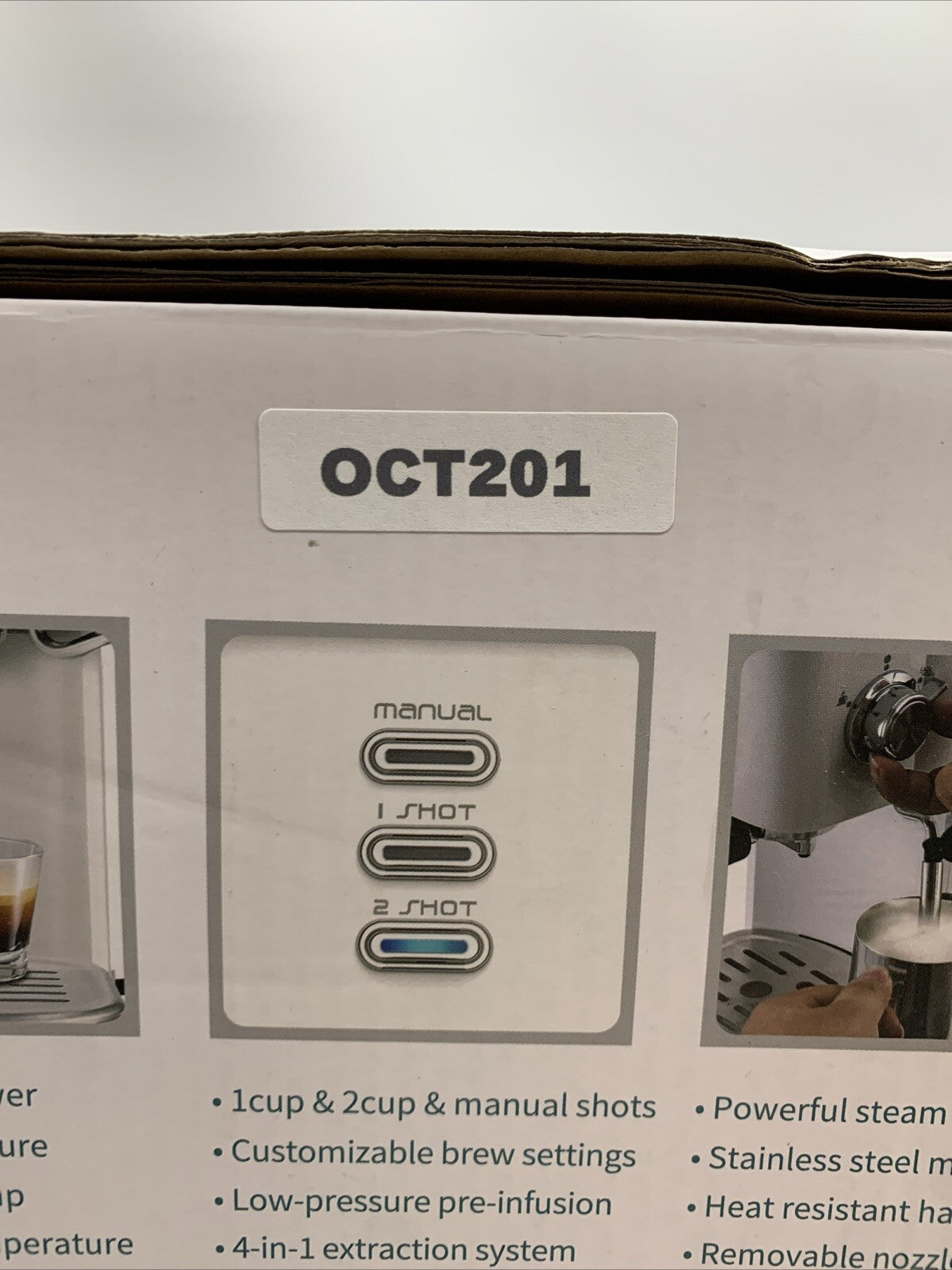 Gevi Espresso Machine 20 Bar High Pressure Compact Espresso Machines GECME022