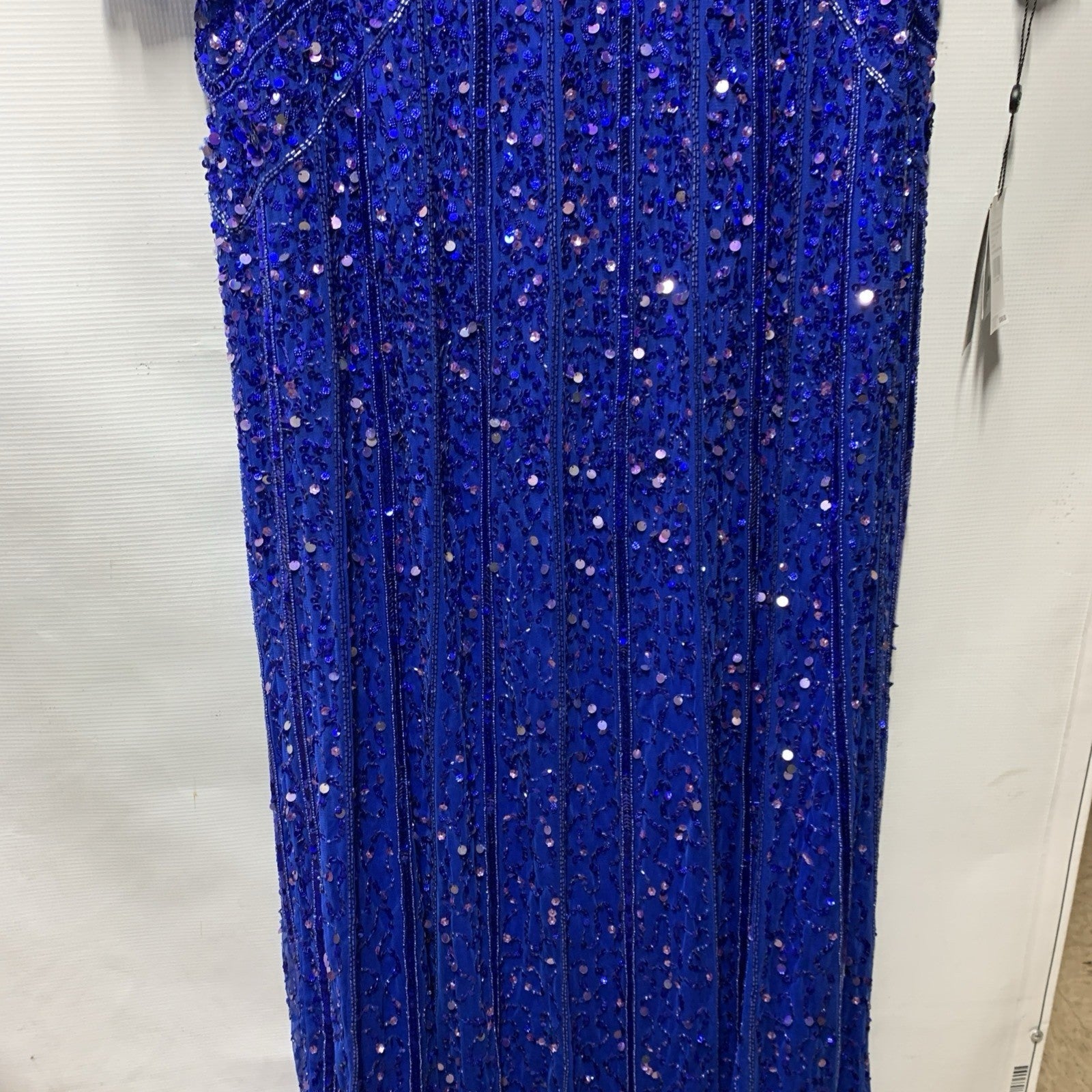 Adrianna Papell Women's Beaded Off Shoulder Long Sleeve Gala Gown Dress Size 12