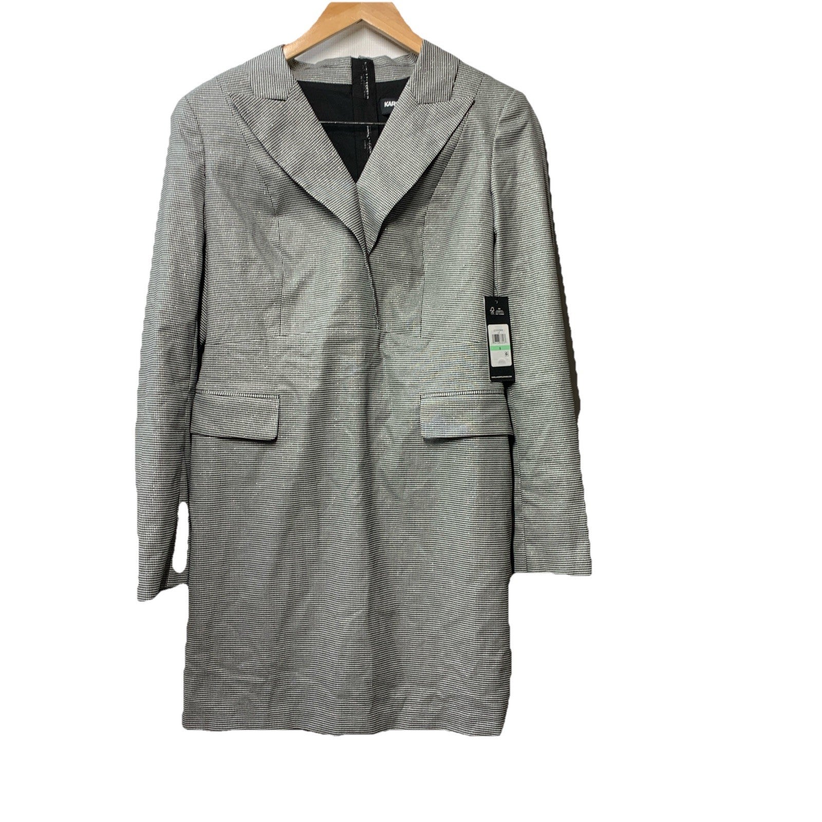 Karl Lagerfeld Paris Women's Blazer Dress Long Sleeve with Pockets - Size 8