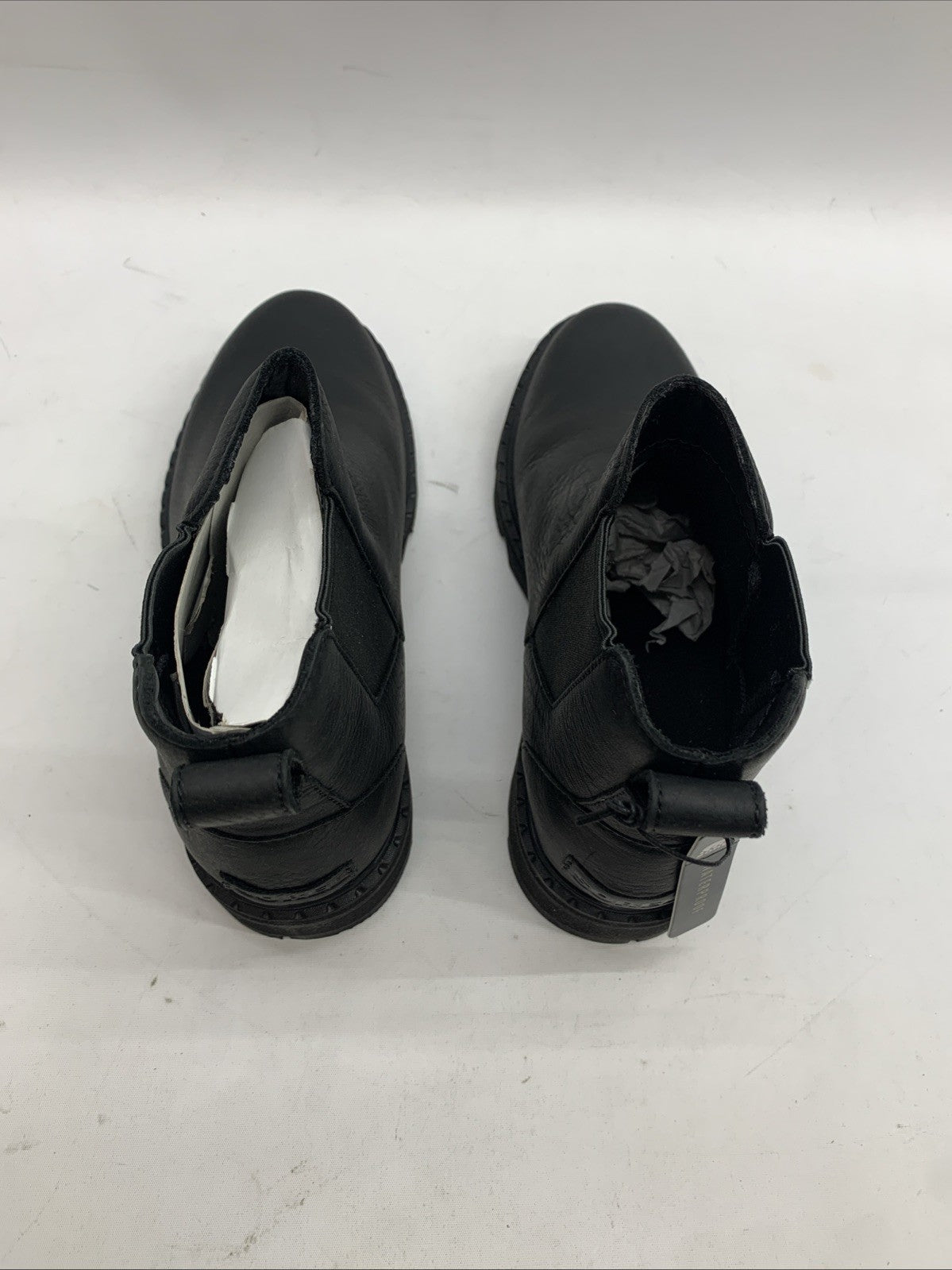 Sorel Emelie Chelsea Boots Leather Booties Waterproof Black NL3696-010 Size 8