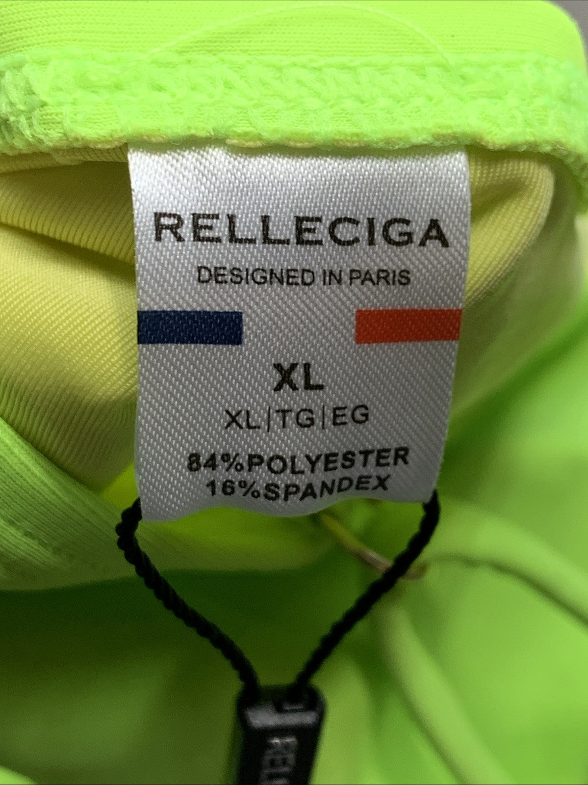 RELLECIGA Women's Bandeau One Piece Swimsuits XL Neon Green R2092-403 Swimwear