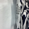 KOH KOH Womens Print Long Flowy Modest High Waist Maxi Skirt Navy Size Small