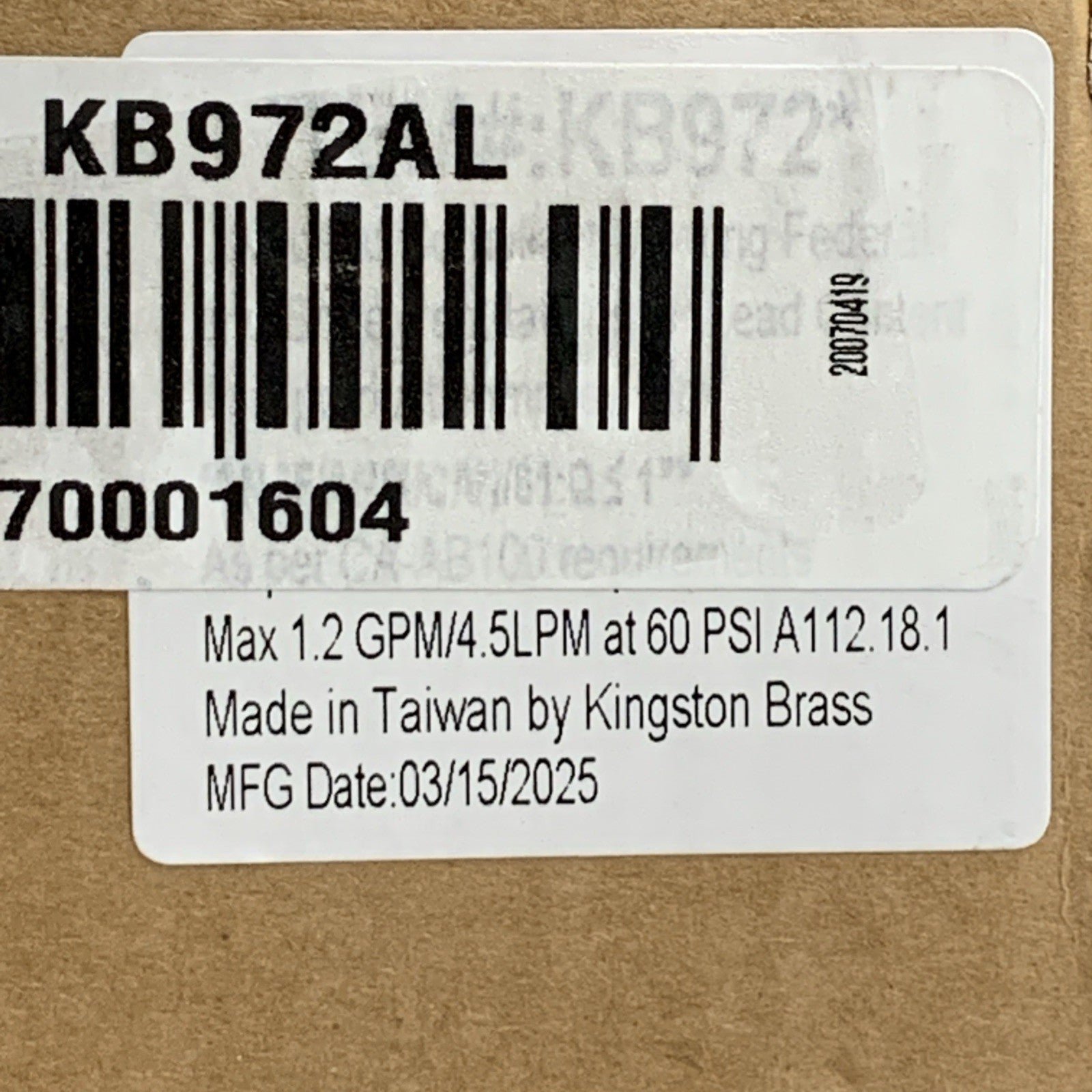 Kingston Brass KB972AL Victorian Widespread Lavatory Faucet w/Metal lever handle
