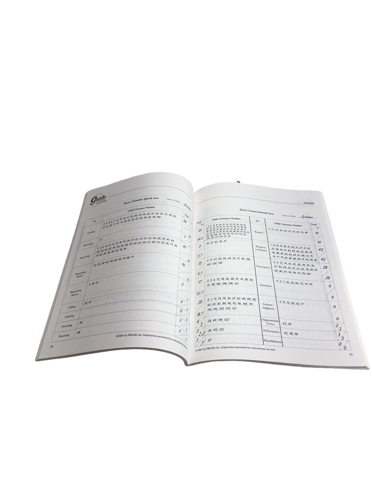 Guide to Analysis of Language Transcripts 3rd Edi by Kristine S. Retherford 2000