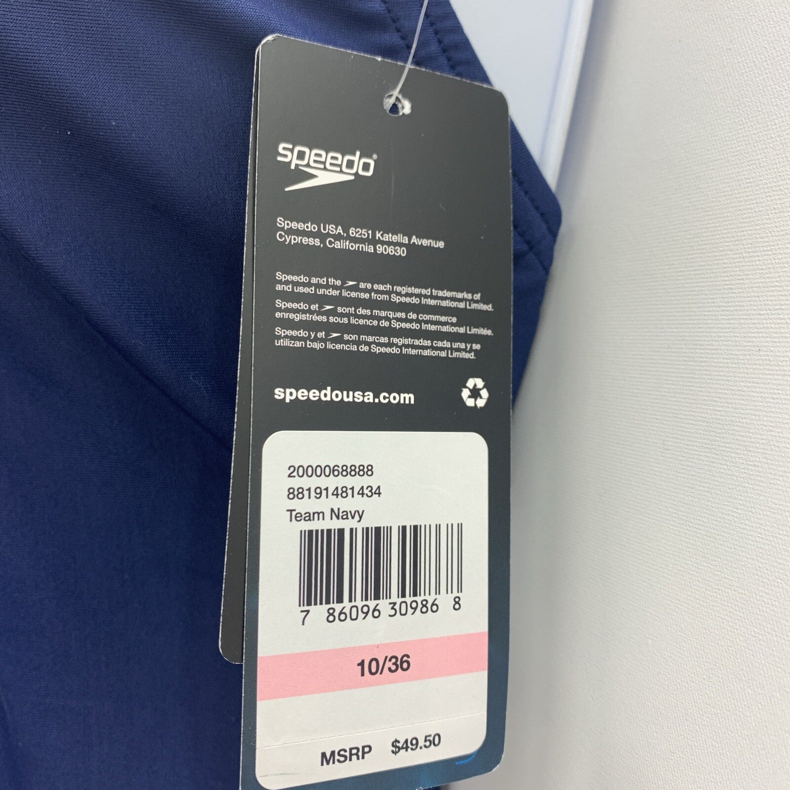 Speedo Women's ProLT Super Pro Solid One Piece Swimsuit Navy Blue Size 10/36