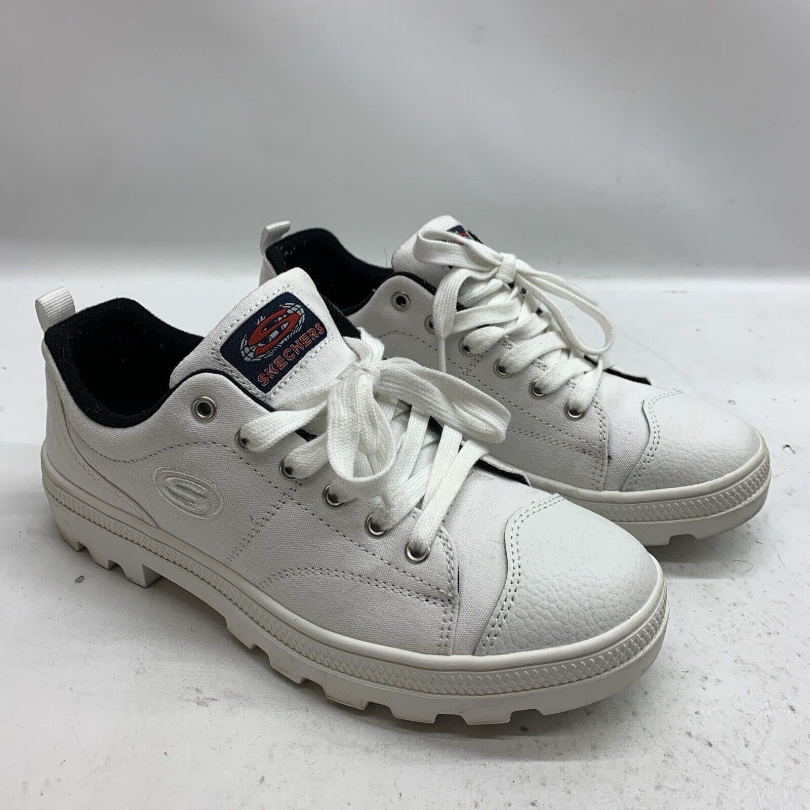SKECHERS Women's Roadies-True Roots Sneaker White Size 9 Lace-up Shoes 74370/WHT