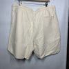 Armani Exchange Mens Drawstring Waffle Shorts Size 2XL Cream Casual with Pockets