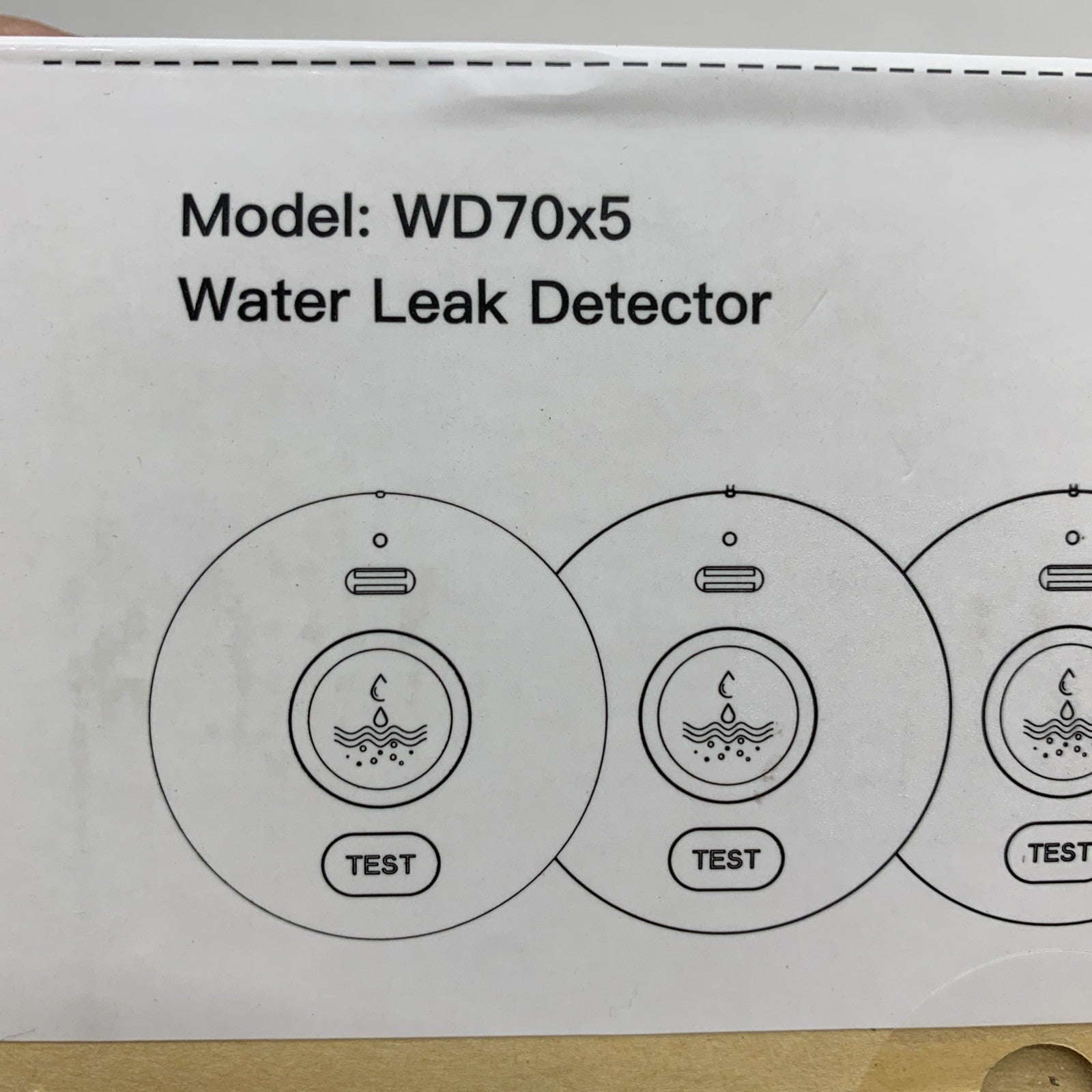 WD70x5 Water Leak Detectors With Dripping & Leaking Sensor Technology - 5 PACK