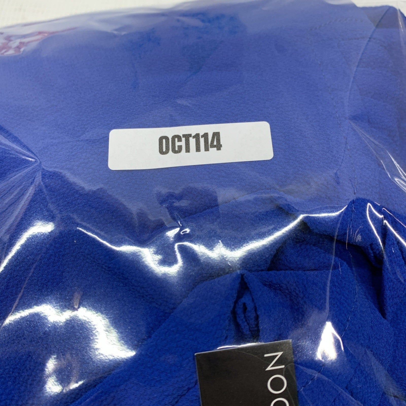 Maggy London Sleeveless Cowl Neck Dress Fluted Skirt Black Size 14 Blue GT911M