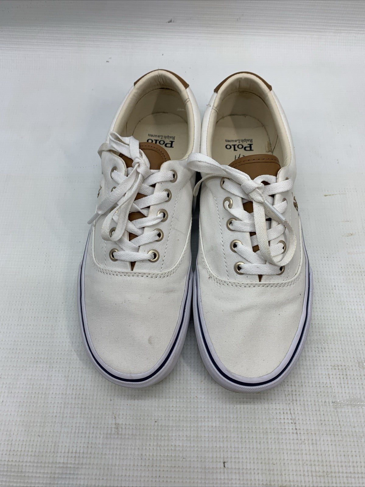 Polo Ralph Lauren Keaton LCL Pony Low Top Lace Up Canvas Sneaker Size 8 Shoes