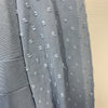 Grace Karin Haze Blue Surplice Clip Dot Long Sleeve Sheath Pencil Dress Size XS