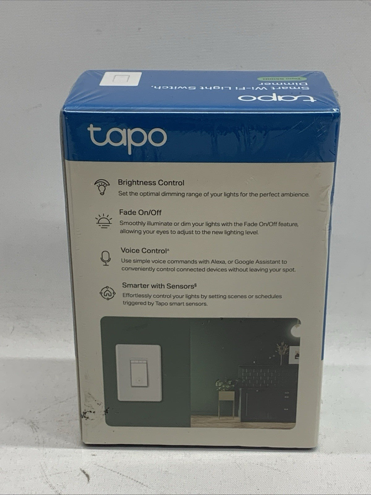 TP-Link Tapo S500D Smart 2.4GHz Wi-fi Light Dimmer Switch, Single Pole White