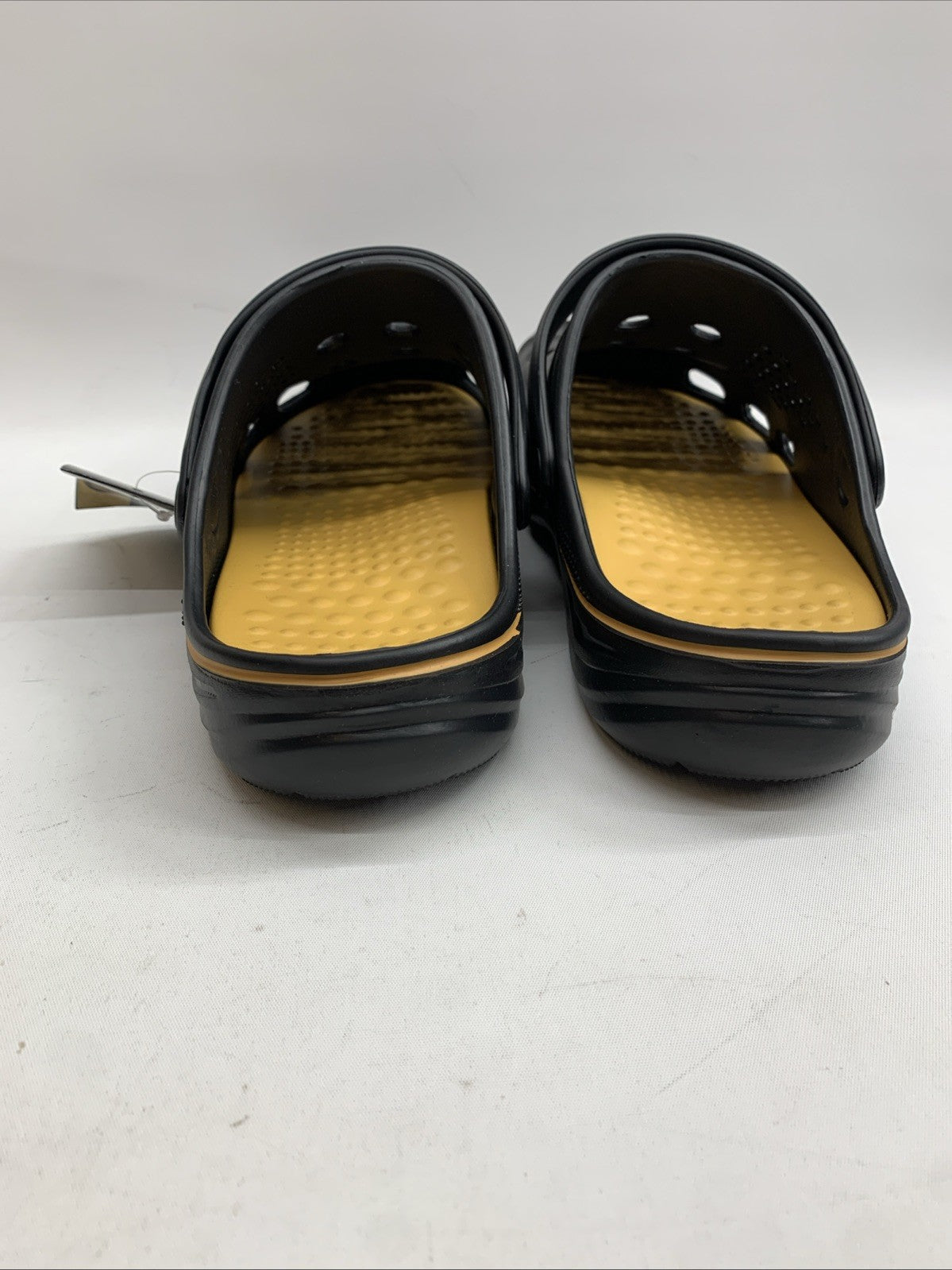Men's Arch Support Clogs Garden Shoes Slip-On Outdoor Beach Slippers Black 11.5