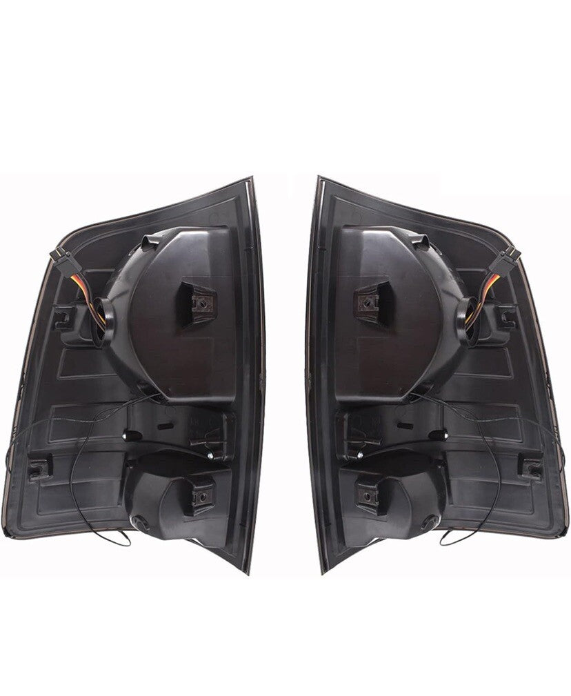 Black Tail Lights Assembly Brake Reverse Lamps Replacement for RAM 1500 09-18