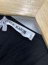 GRACE KARIN Women's Chiffon Dresses V Neck Long Sleeve Smocked Size 2XL Black