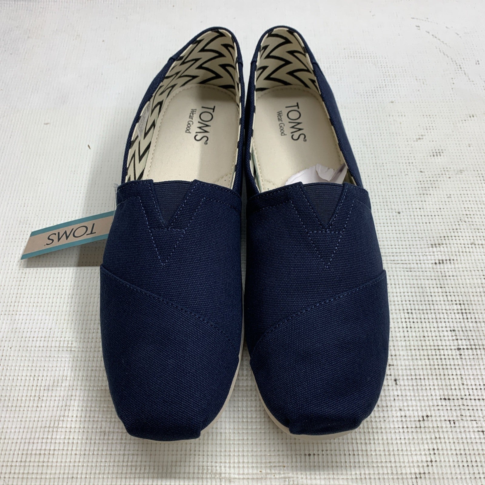 TOMS Alpargata Men's Espadrilles 13 Slip-on Trainers Navy Classic Textile Upper