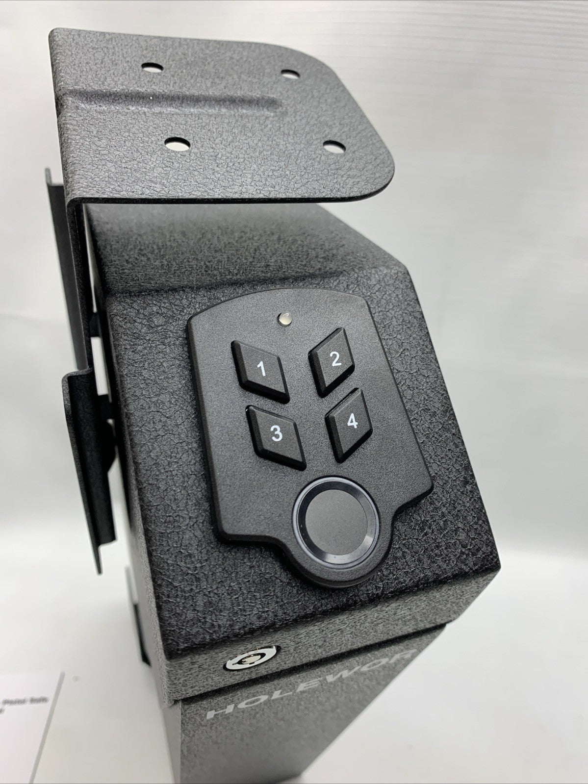 HOLEWOR Mounted Biometric Gun Firearm Safe for Handgun Drop Down Pistol Safe