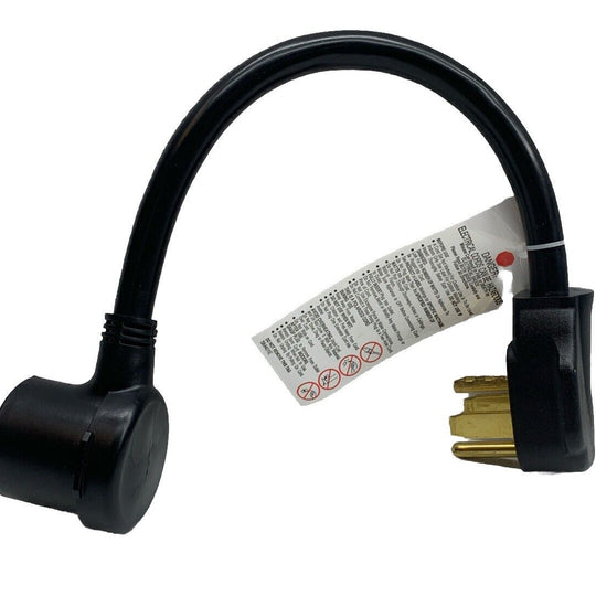 30 Amp NEMA 14-30P to NEMA 10-30R Flexible Welder Plug Adapter Heavy Duty Cable