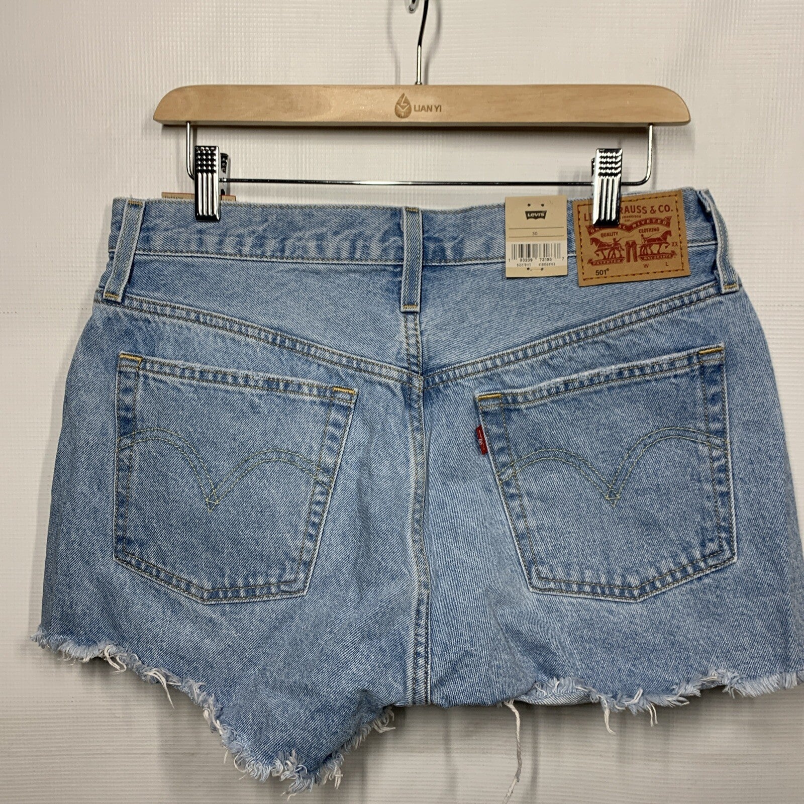 286902 Women's 501 Original Shorts Luxor Baked Size 30 High Rise with Pockets
