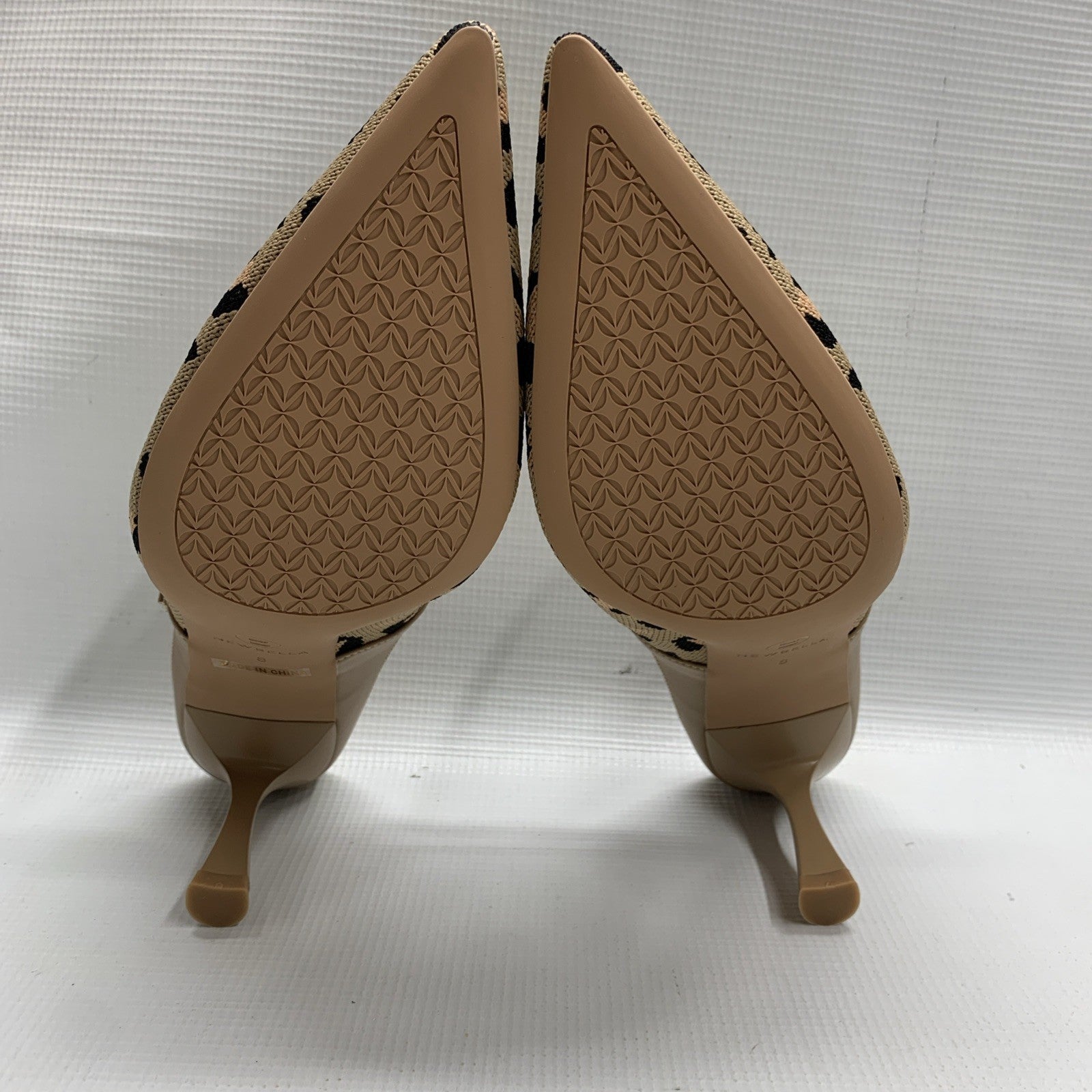 Newbella Mousse FIT Women's Pointed Toe Heel Sandals Mules Shoe Leopard Print 8