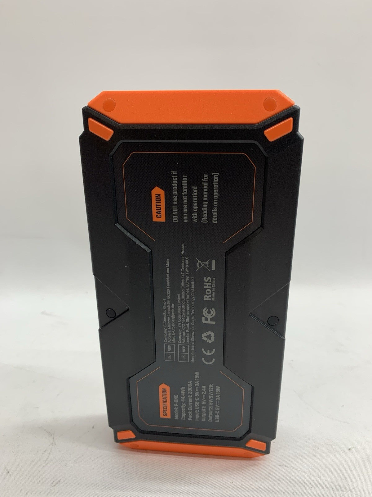 Powerun P-One 2000A Portable 12V Car Battery Jump Starter W/Device Charging Port