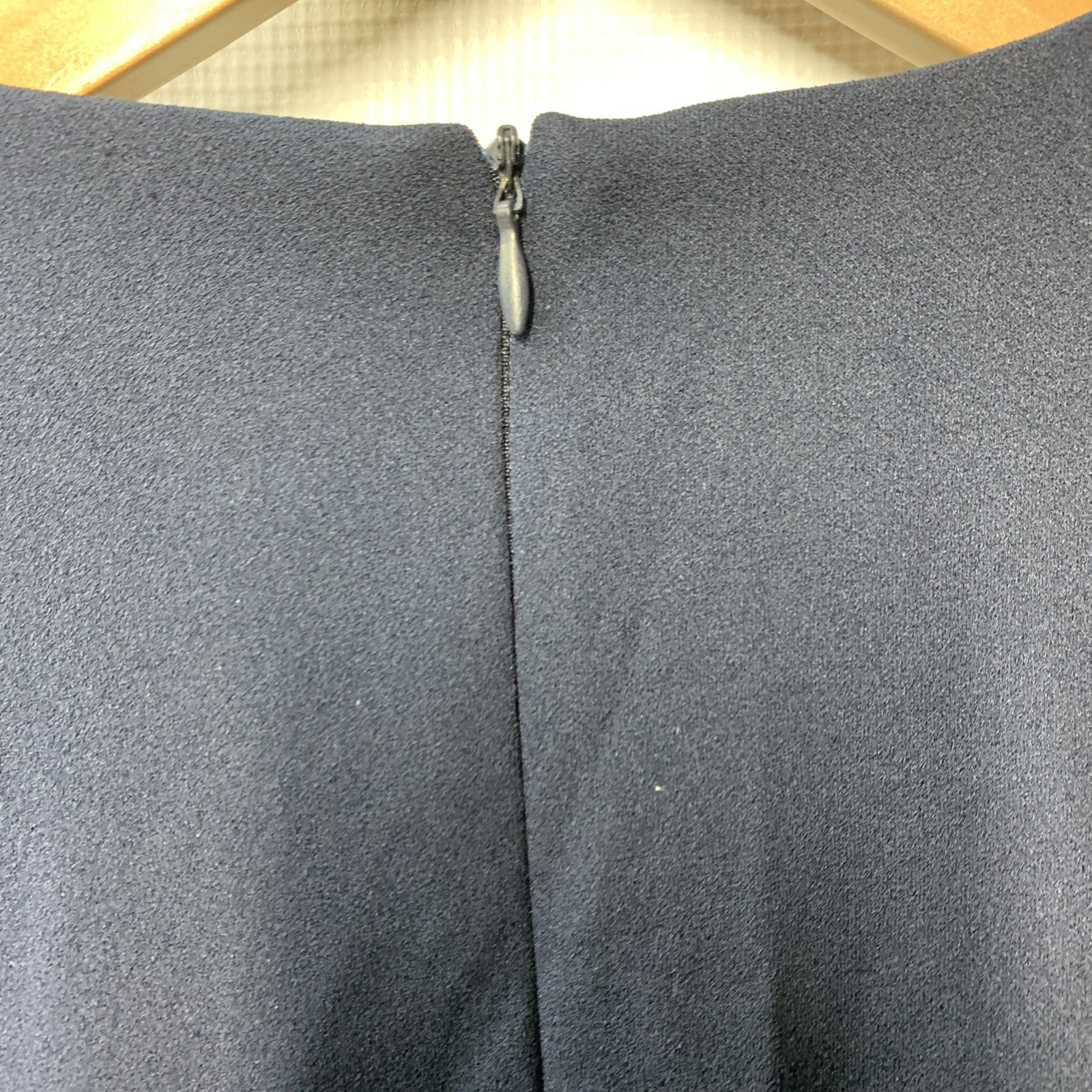 Navy blue Donna Morgan women's long sleeve dress, size 4, suitable for formal, business, or casual occasions.