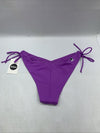 EIDON Standard Leah High Cut V-Front Tie Side Cheeky Bikini Bottom Underwear S