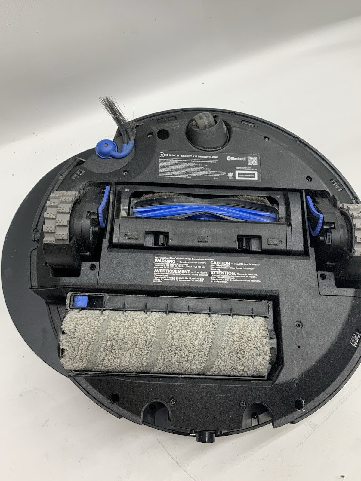 ECOVACS DEEBOT X11 OmniCyclone Robot Vacuum & Mop for Large Homes Pet Hair USED