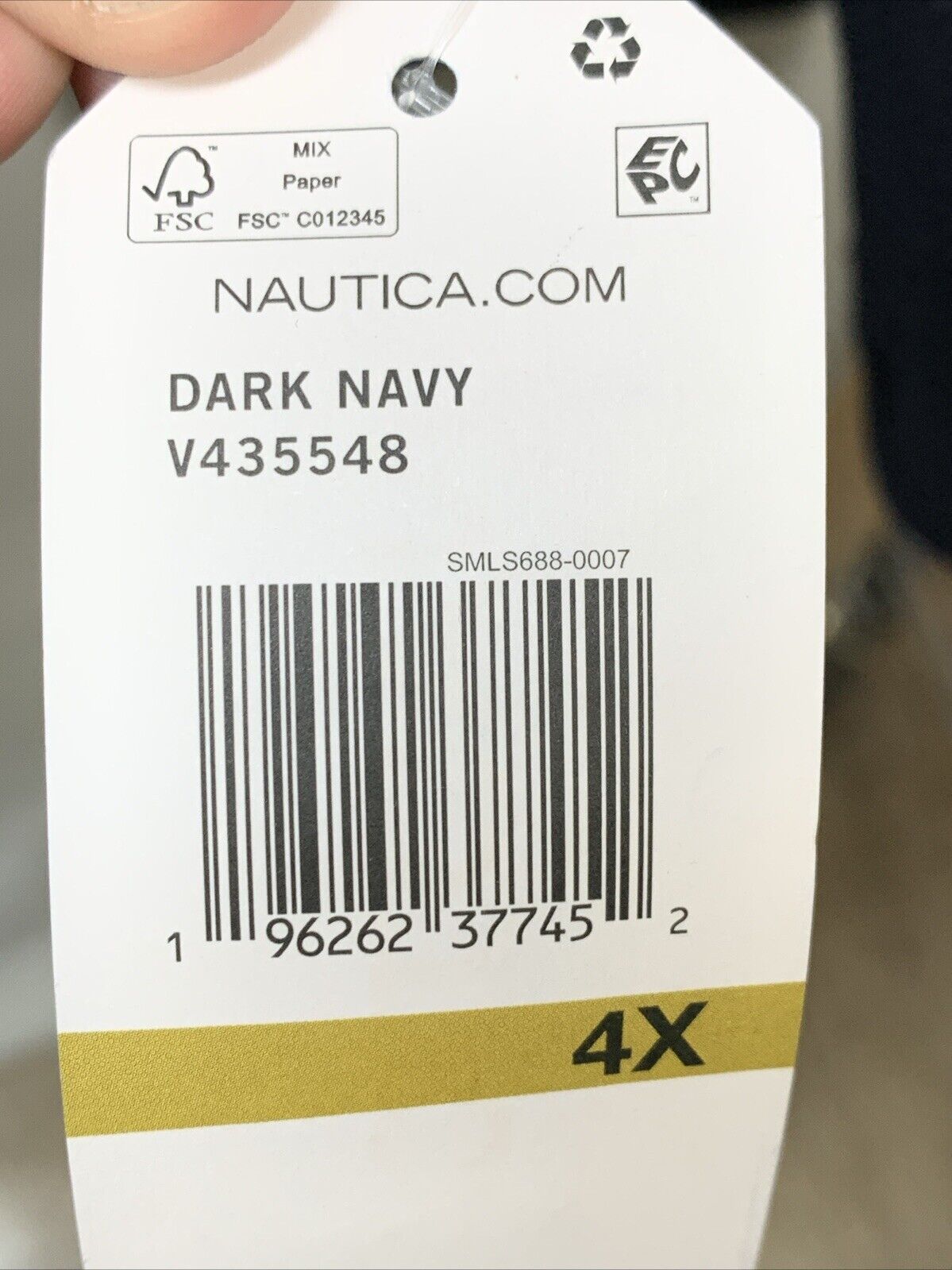 Nautica Men's Peacoat Wool Blend Double Breasted Winter Trench Coat - Size 4X