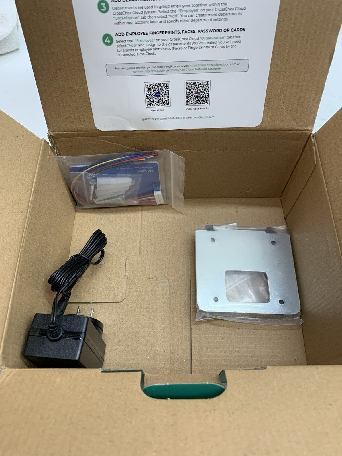 Anviz CrossChex Cloud CX7 Touchless Face Recognition Time Clock for Employees