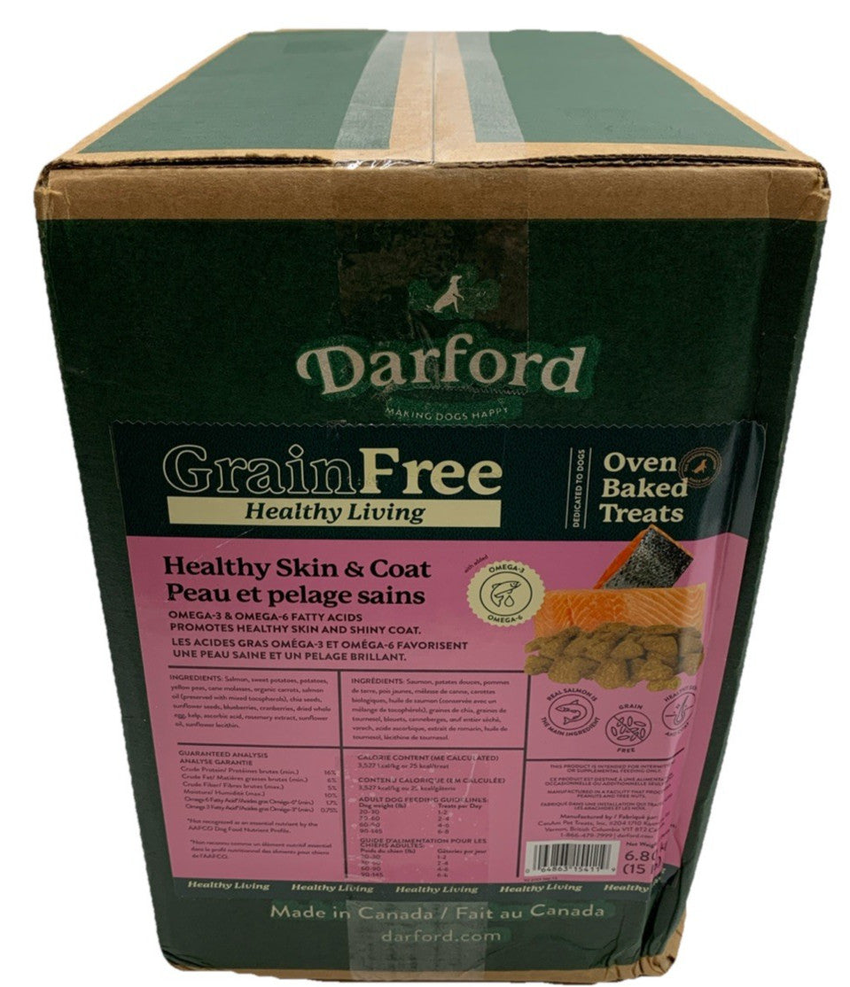 Grain Free Functional Healthy Living Skin & Coat Dog Oven Baked Treats 15 lb