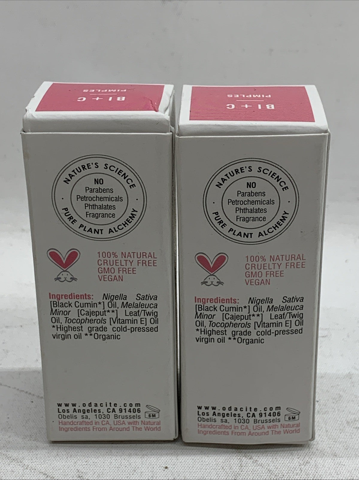 Odacite Face Serum & Acne Mask Pore Cleanser Facial Oil Bl+C 0.17 fl oz Lot Of 2