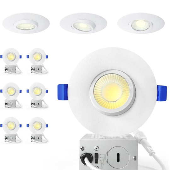 3 Inch Gimbal Led Recessed Lights, Waterproof recessed Lights for Shower with...