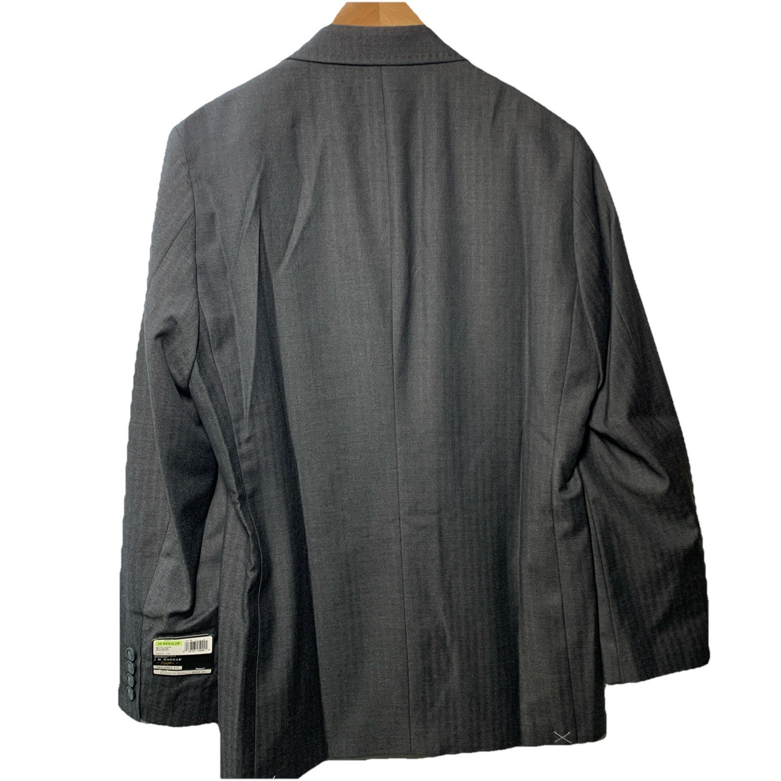 Haggar Men's Travel Performance Tailored Fit Suit Long Sleeve Regular Size 38