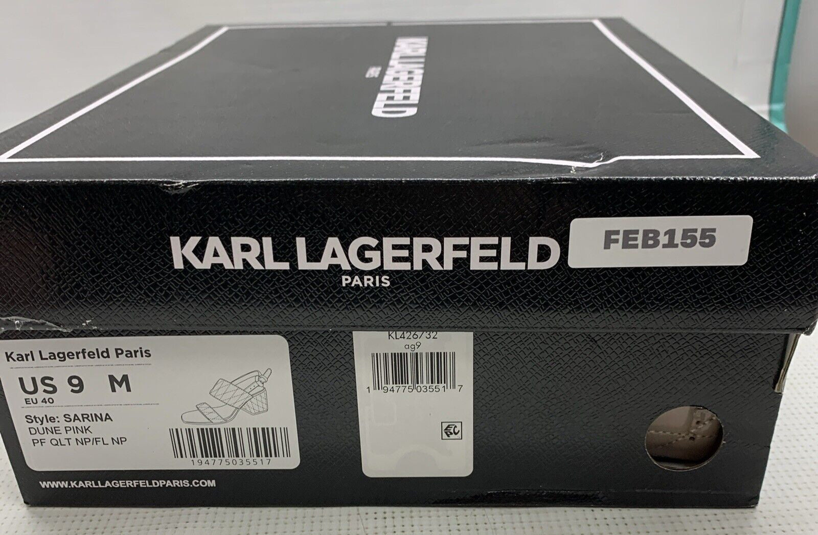 Karl Lagerfeld Paris Women’s Everyday Helled Sarina Sandal In Dune Pink Size 9