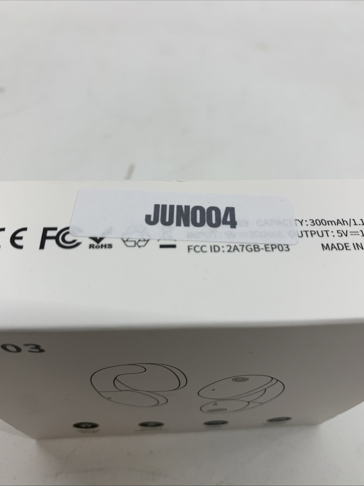 EP03 Open-Ear Earbud Clip On Ergonomic Wireless Lightweight Comfort Earphone Blk