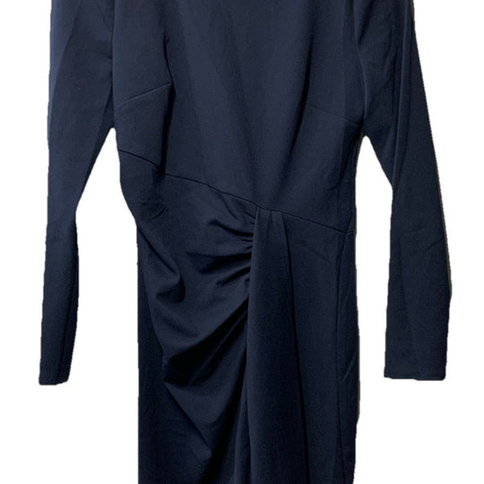 Donna Morgan Women's Long Sleeve Dress Navy Blue Size 4 Formal Business Casual